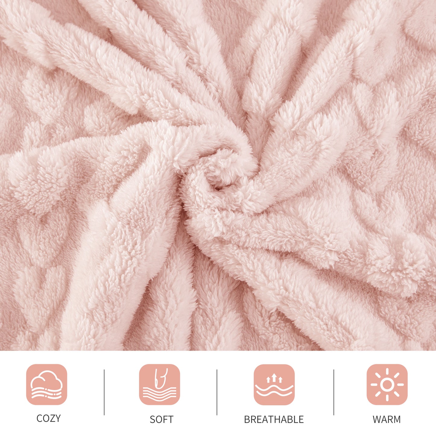 Aganear Fleece Throw Blanket - Cozy Soft Lightweight Fuzzy Throw Blanket for Women Portable Throw Blankets for Couch, Warm Present for Birthday, Christmas, Halloween, Housewarming